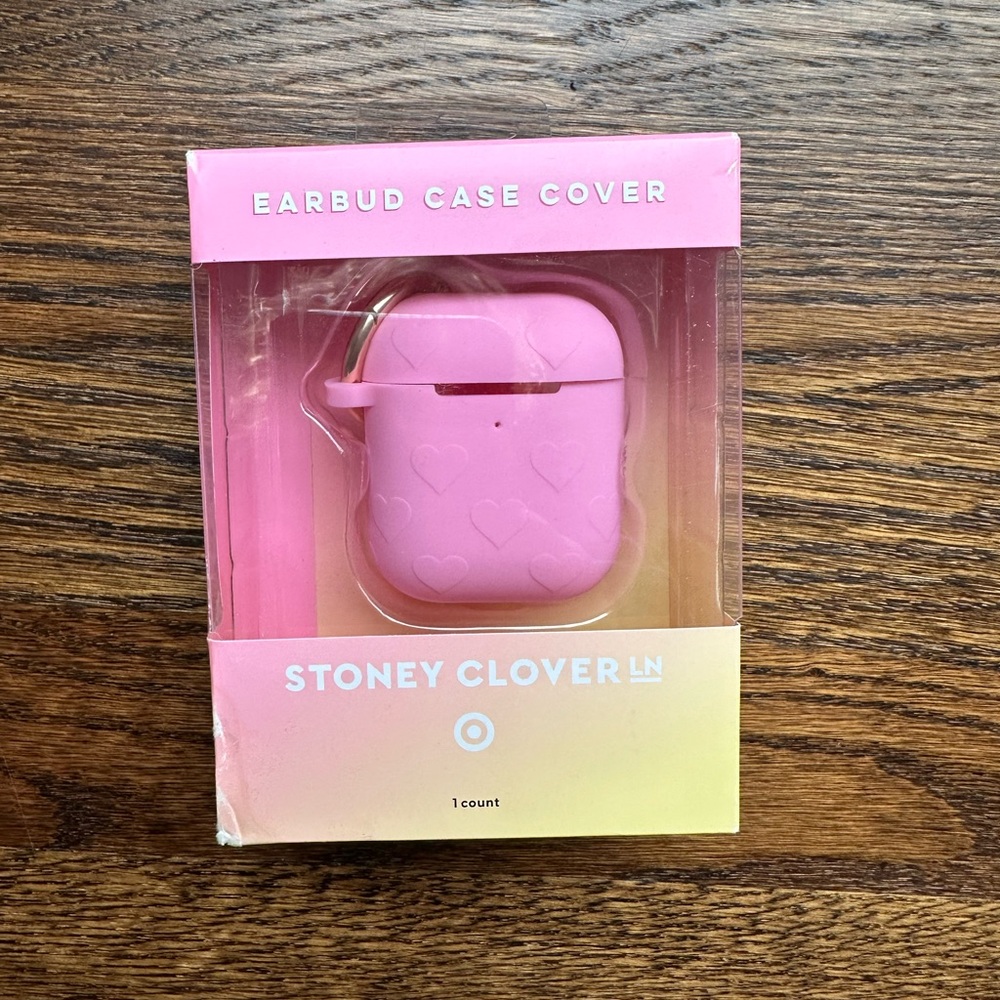 Stoney Clover Lane x Target Pink AirPod/Earbud Case Cover NIB